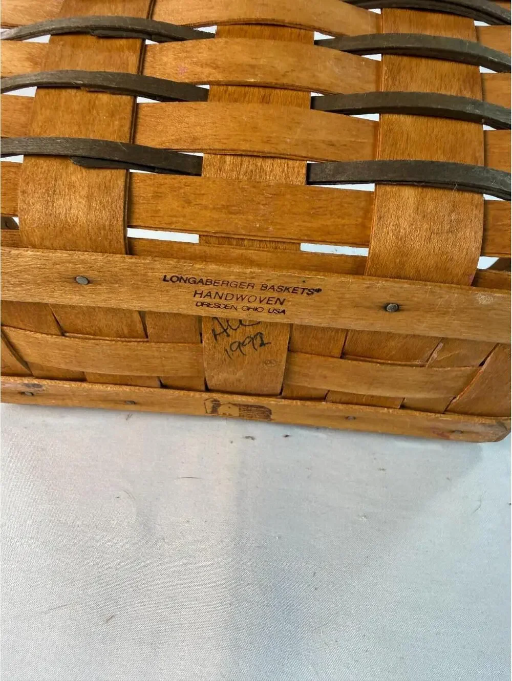 1992 Longaberger Heartland Chore Basket 10